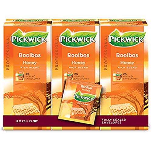 Thee pickwick rooibos honey 25x1.5gr | Omdoos a 3 pak x 25 stuk | 3 stuks von Pickwick