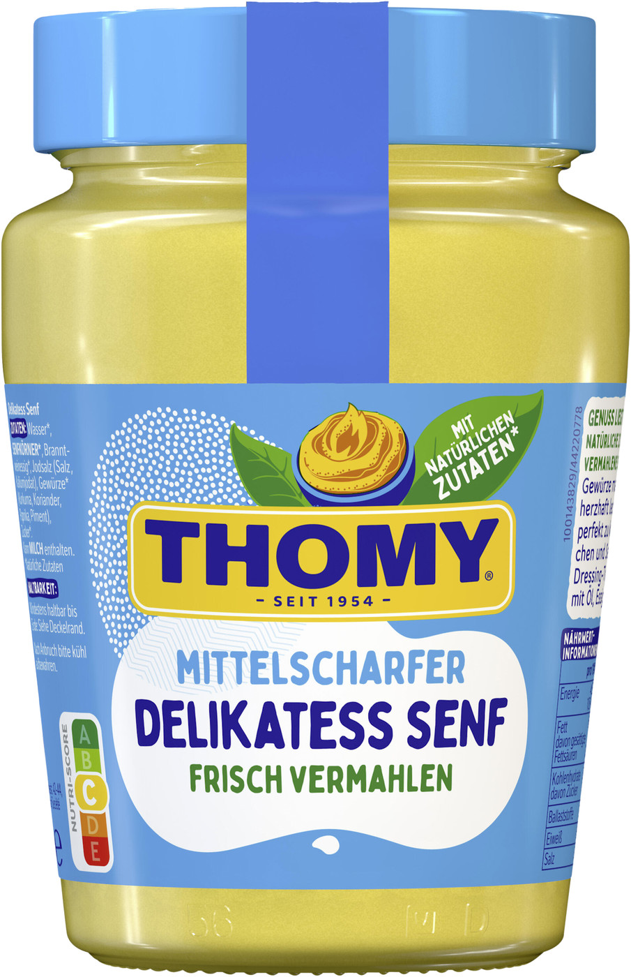 Thomy Delikatess Senf Mittelscharf im Glas 250ML