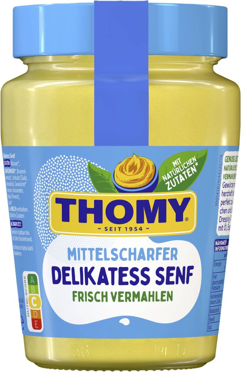 Thomy Delikatess Senf Mittelscharf im Glas 250ML