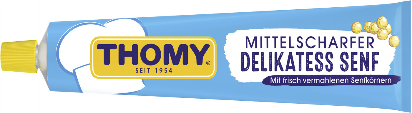 Thomy Delikatess Senf mittelscharf 200ML Thomy Delikatess Senf mittelscharf 200ML