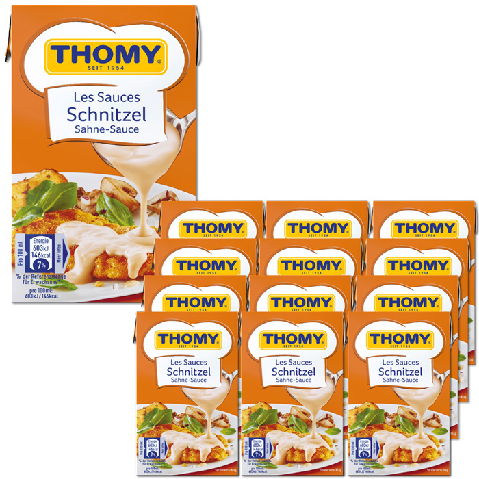 Thomy Les Sauces Schnitzel Sahne-Sauce 12x250ML