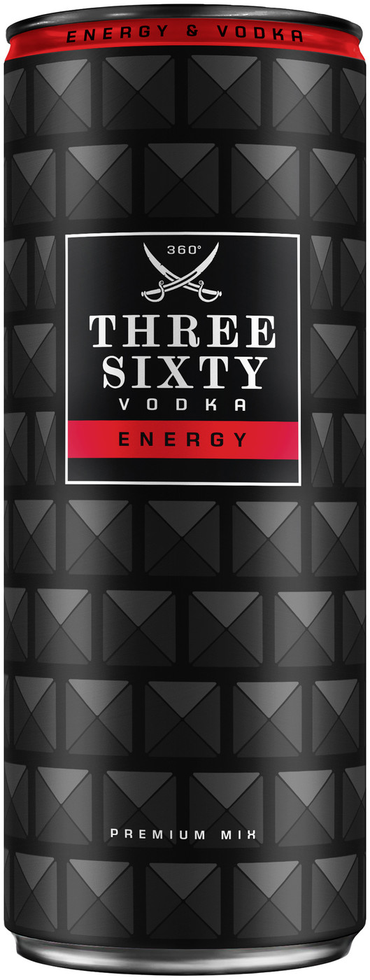 Three Sixty Vodka & Energy 0,33L Three Sixty Vodka & Energy 0,33L