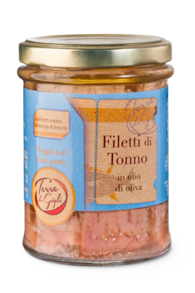 Thunfischfilets mit Olivenöl von Terre dei Gigli