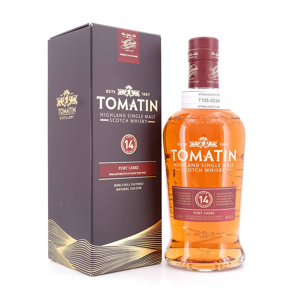 Tomatin 14 Jahre Port Cask 0,70 L/ 46.0% vol Tomatin 14 Jahre Port Cask 0,70 L/ 46.0% vol
