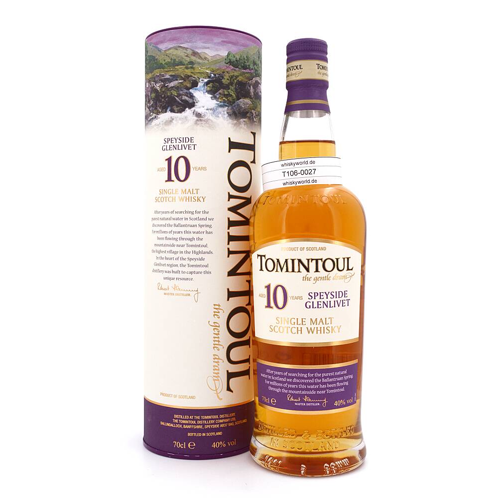 Tomintoul 10 Jahre the gentle dram 0,70 L/ 40.0% vol Tomintoul 10 Jahre the gentle dram 0,70 L/ 40.0% vol