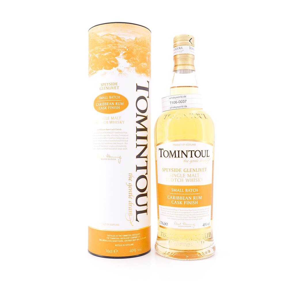 Tomintoul Caribbean Rum Cask Finish 0,70 L/ 40.0% vol Tomintoul Caribbean Rum Cask Finish 0,70 L/ 40.0% vol