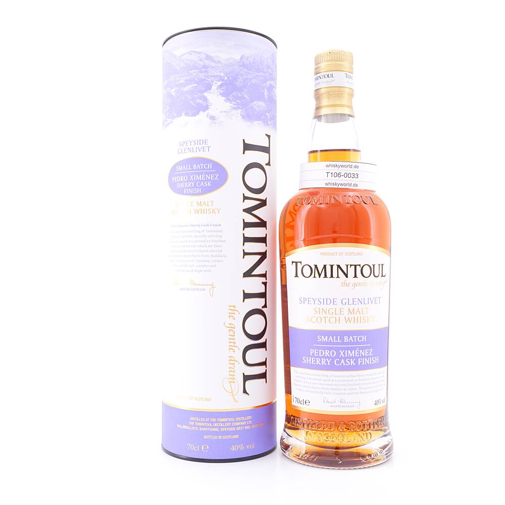 Tomintoul PX Sherry Cask Finish 0,70 L/ 40.0% vol Tomintoul PX Sherry Cask Finish 0,70 L/ 40.0% vol