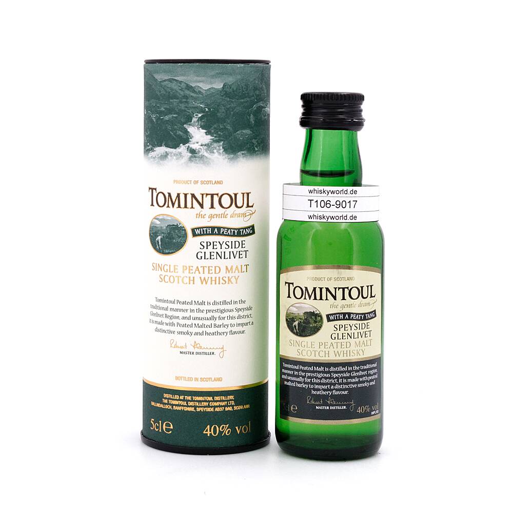 Tomintoul Peated Miniatur 0,050 L/ 40.0% vol Tomintoul Peated Miniatur 0,050 L/ 40.0% vol
