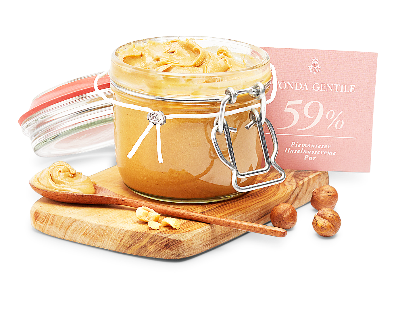 Tonda Gentile 59% Piemonteser Haselnusscreme Tonda Gentile 59% Piemonteser Haselnusscreme von Dallmayr Pralinenmanufaktur