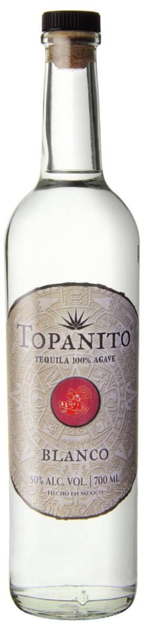Topanito Tequila Blanco 100% Agave, 50% Vol. 0,7l