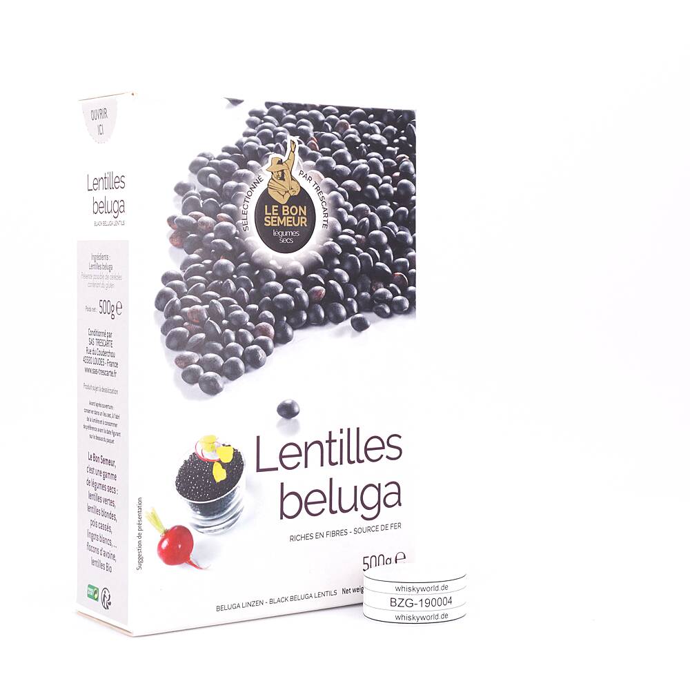 Trescarte Lentilles Beluga Beluga Linsen 500 g Trescarte Lentilles Beluga Beluga Linsen 500 g