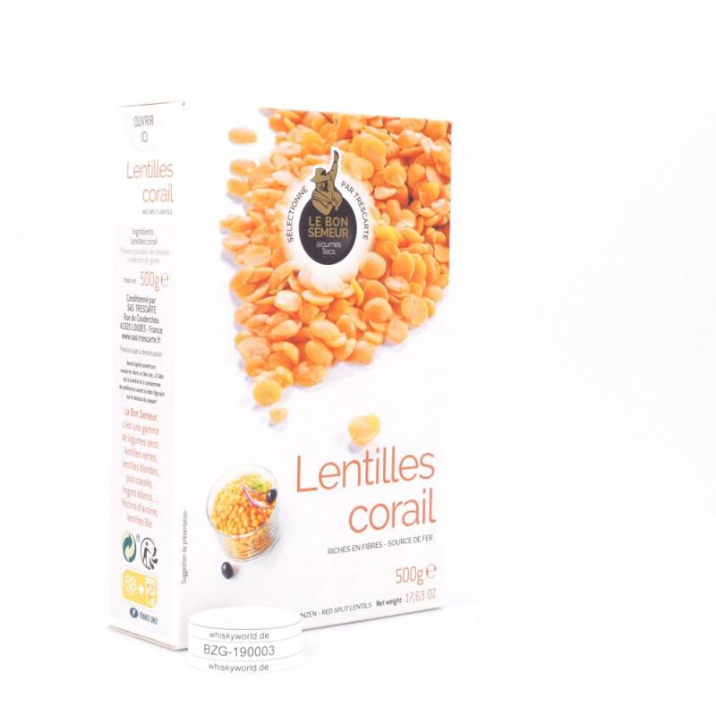 Trescarte Lentilles Corail Rote Linsen 500 g