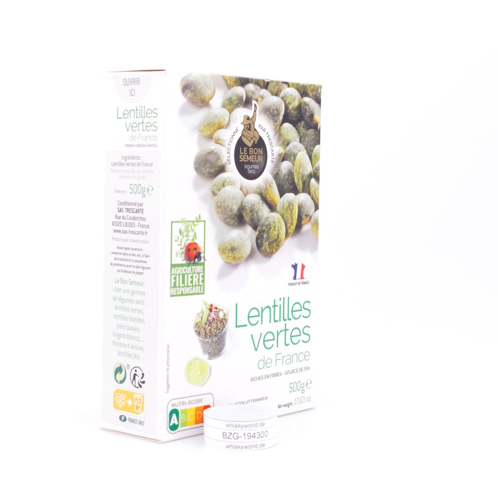 Trescarte Lentilles Vetes Grüne Linsen 500 g