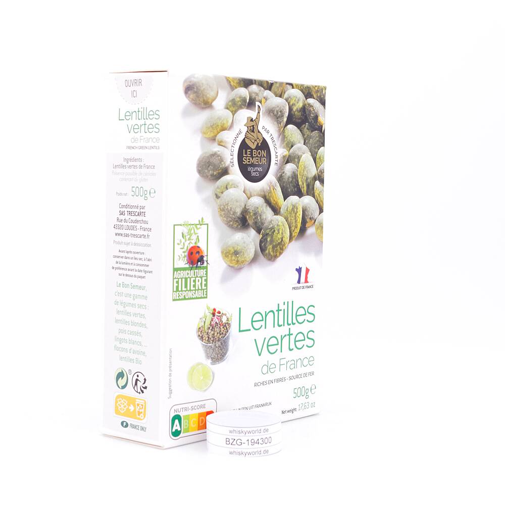 Trescarte Lentilles Vertes Grüne Linsen 500 g Trescarte Lentilles Vertes Grüne Linsen 500 g