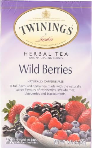 Twinings Herbal Wild Berries Teebeutel, 20 Stück