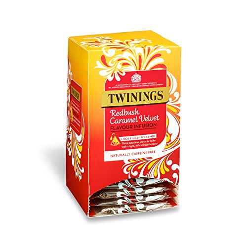 Twinings Redbush Caramel Velvet Infusion Loose Leaf Pyramid Tea Bags 4 Boxen mit 15 einzeln verpackten Teebeuteln, 60 Stück insgesamt. von Twinings