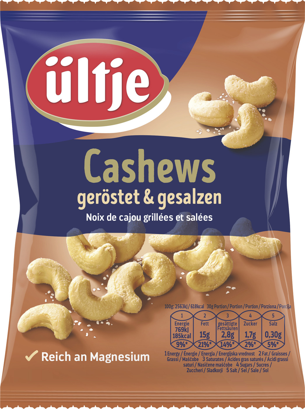 Ültje Cashews geröstet & gesalzen 150G Ültje Cashews geröstet & gesalzen 150G