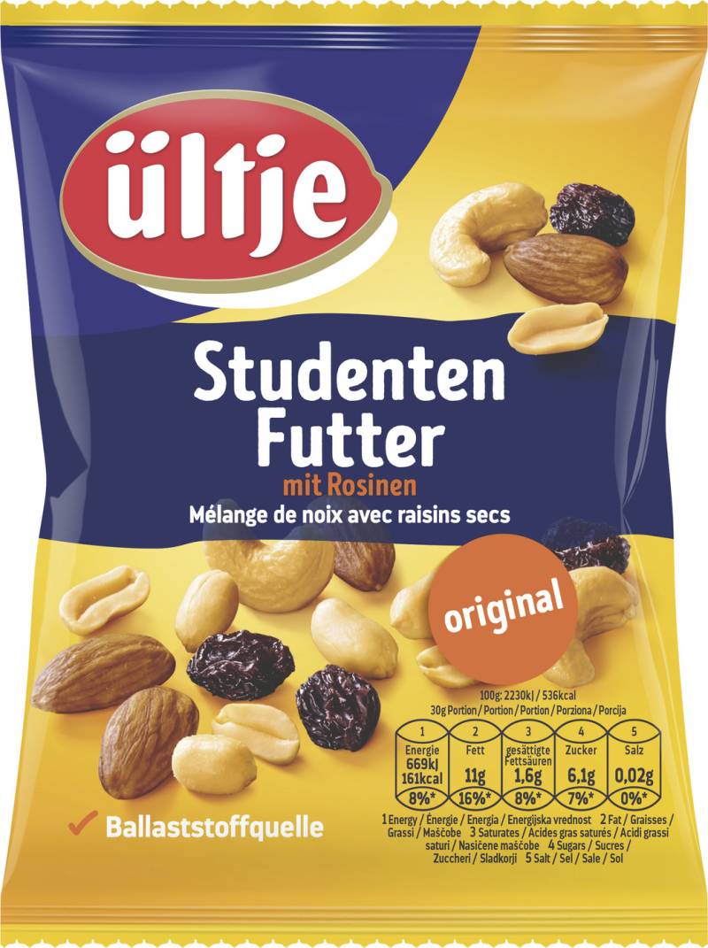 Ültje Studentenfutter mit Rosinen Original 200G