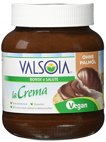 Valsoia La Crema - die vegane Aufstrichcreme mit Haselnüssen, Kakao und Soja, 2er Pack (2 x 400 g)