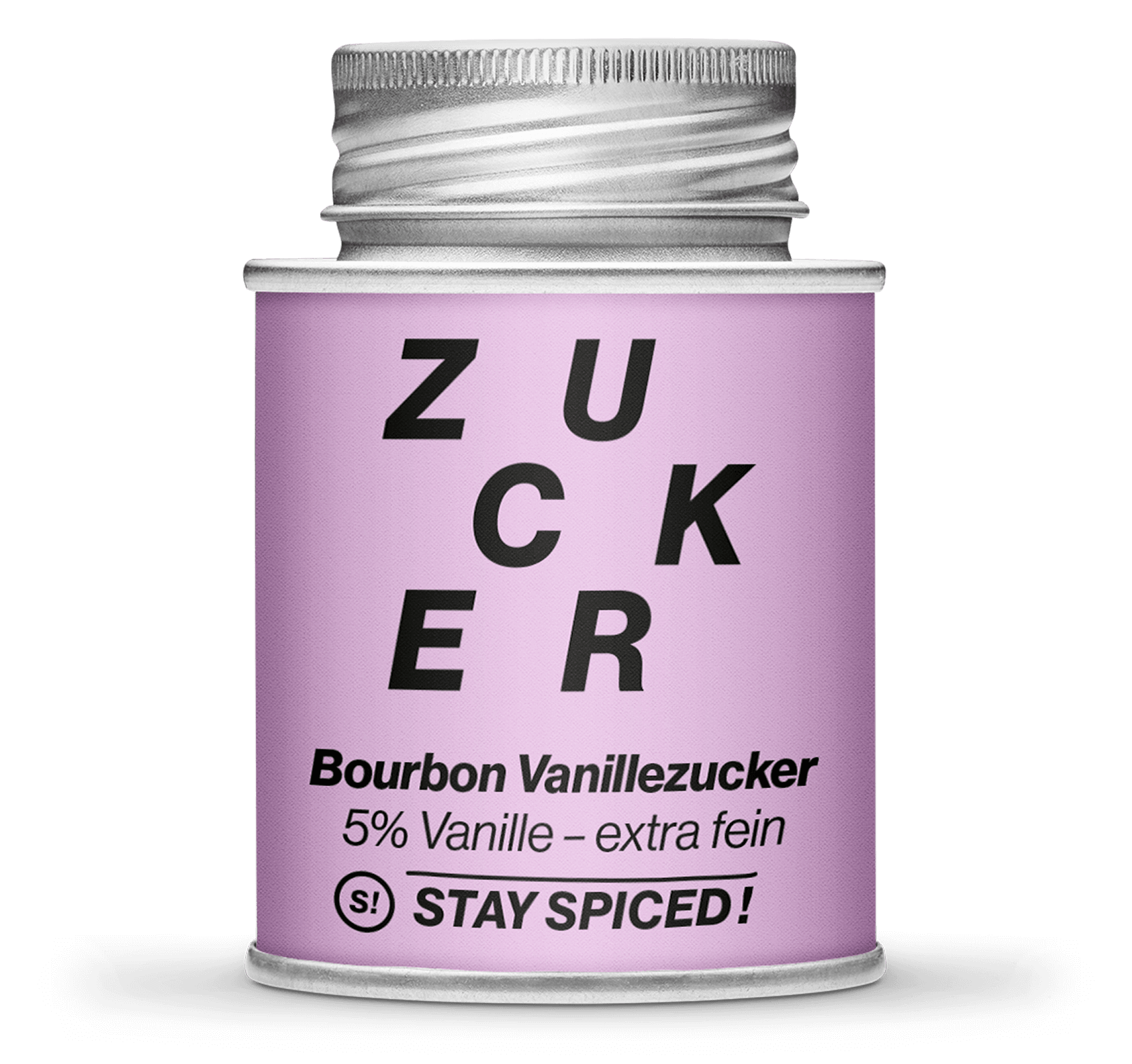 Vanillezucker 5% Bourbonvanille, Backzucker, extra-fein, 170ml Schraubdose Vanillezucker 5% Bourbonvanille, Backzucker, extra-fein, 170ml Schraubdose