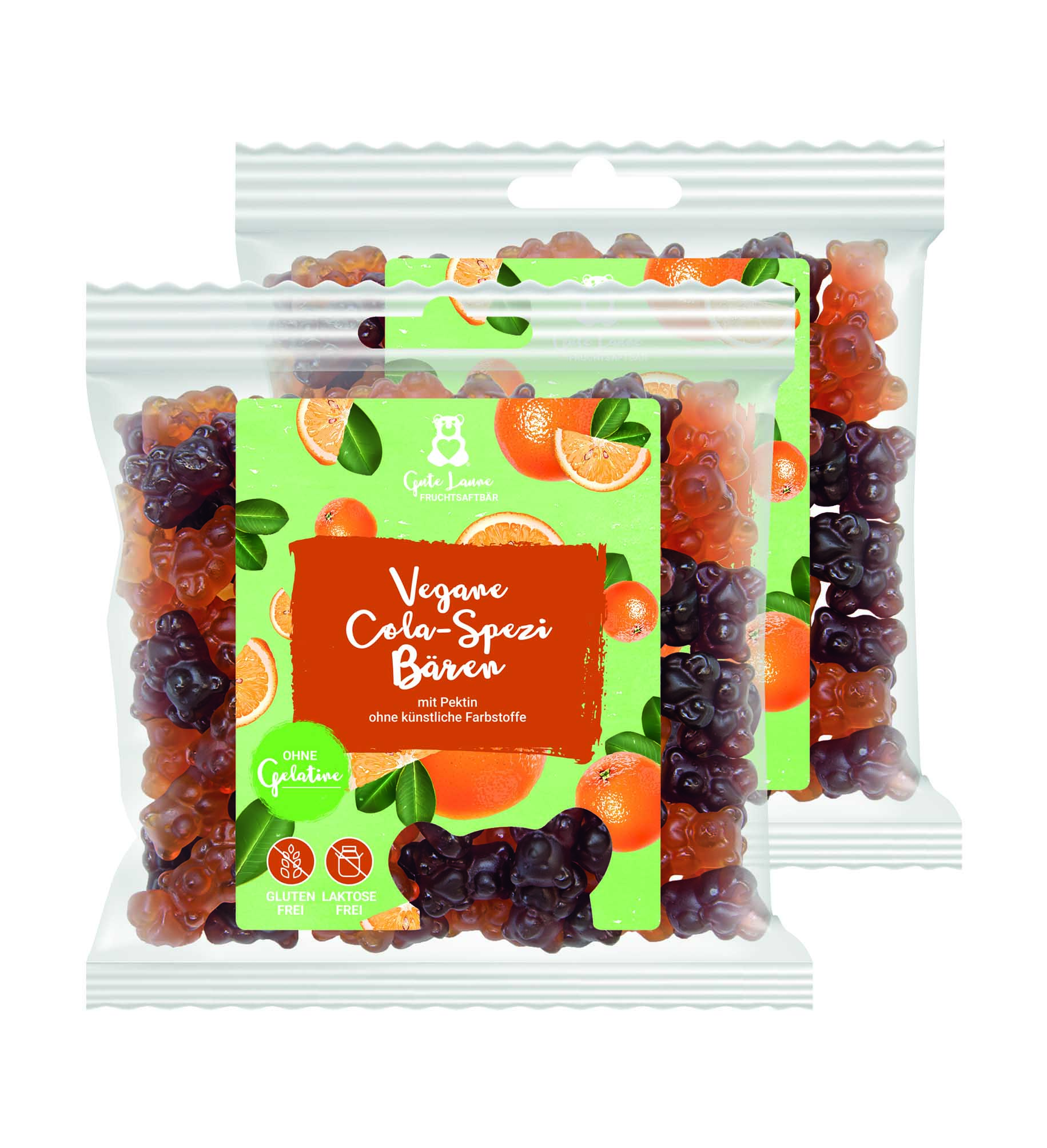 Vegane Fruchtgummi Cola-Spezi Bären 2x 150g