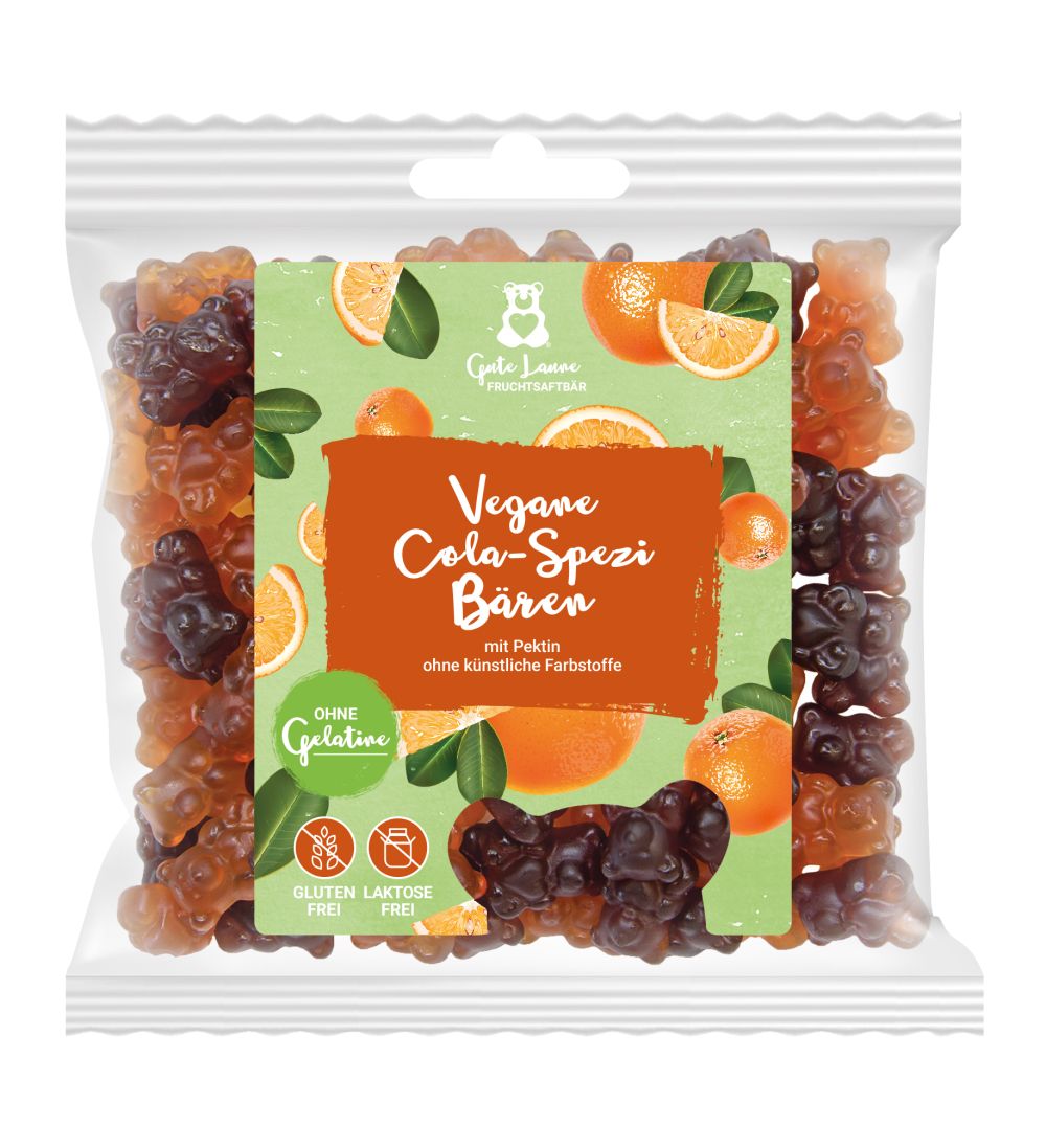 Vegane Fruchtgummi Cola-Spezi Bären Vegane Fruchtgummi Cola-Spezi Bären