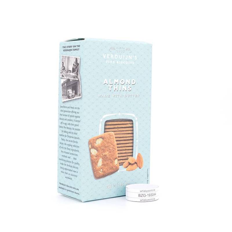 Verduijn's Almond Thins Buttergebäck mit Mandeln 75 g