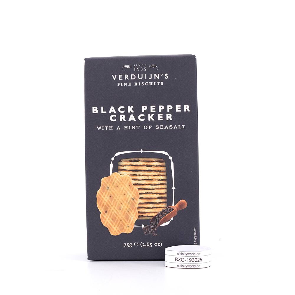 Verduijn's Black Pepper Cracker Waffeln mit 75 g Verduijn's Black Pepper Cracker Waffeln mit 75 g