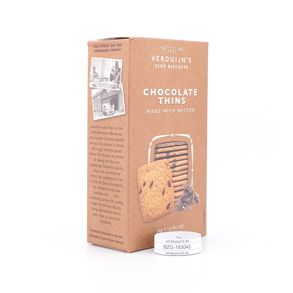 Verduijn's Butter Biscuits With Chocolate & Coconut 75 g Verduijn's Butter Biscuits With Chocolate & Coconut 75 g