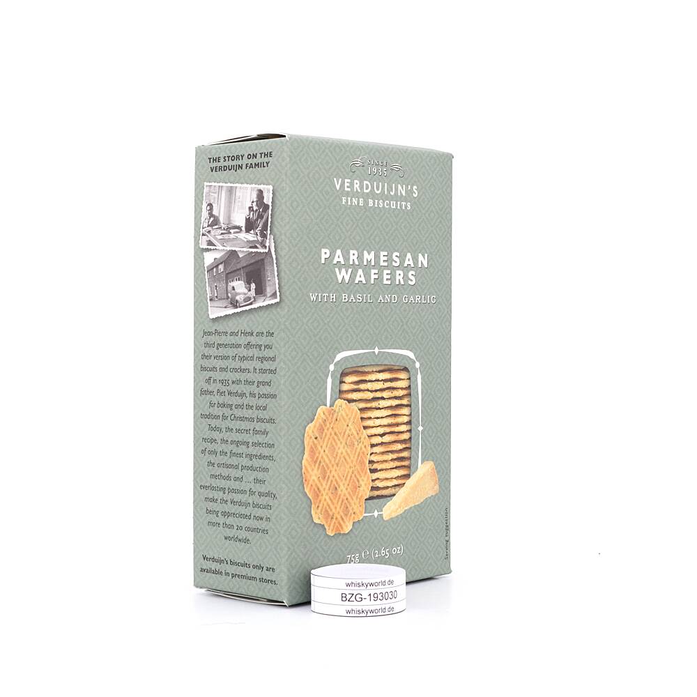 Verduijn's Parmesan Wafers Waffeln mit Parmesan, 75 g Verduijn's Parmesan Wafers Waffeln mit Parmesan, 75 g