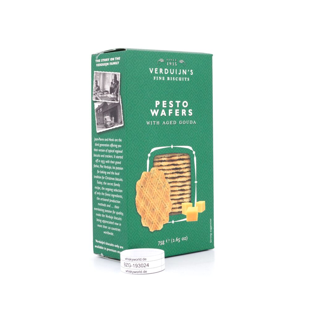 Verduijn's Pesto Wafers Käsewaffeln mit Basilikum 75 g