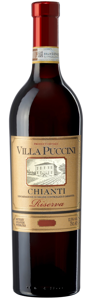 Villa Puccini Chianti Riserva DOCG 0,75L - Etikett verschmutzt/beschädigt Villa Puccini Chianti Riserva DOCG 0,75L - Etikett verschmutzt/beschädigt