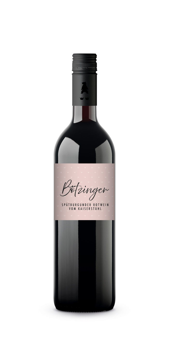 WG Bötzingen Spätburgunder Rotwein 0,75L - Etikett verschmutzt/beschädigt