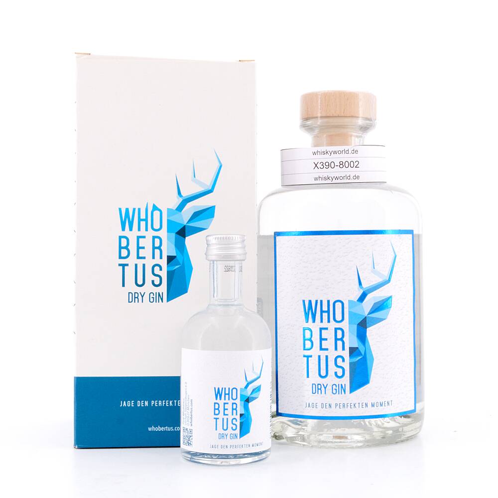 WHOBERTUS Dry Gin inkl. Miniatur 0,550 L/ 42.0% vol WHOBERTUS Dry Gin inkl. Miniatur 0,550 L/ 42.0% vol
