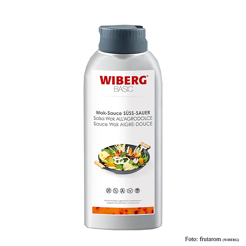 WIBERG BASIC Wok Sauce Süß Sauer Squeezeflasche, 695 ml