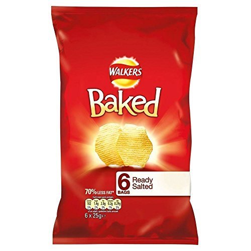 Walkers Baked Crisps - Ready Salted (6x25g) by Groceries von Walkers
