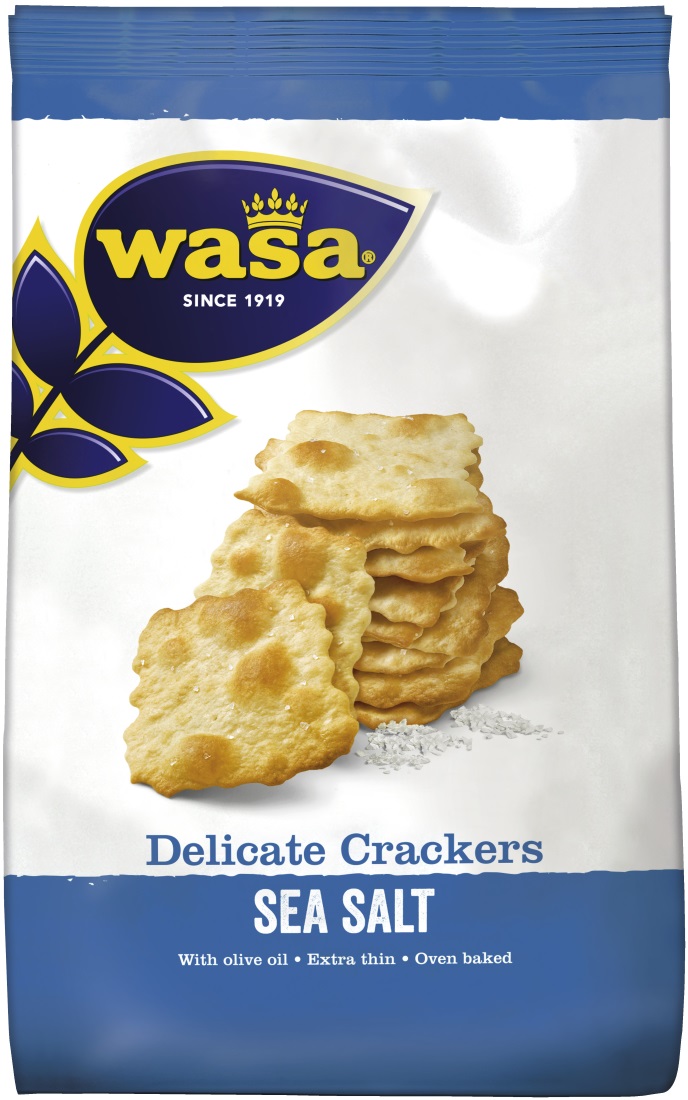 Wasa Delicate Crackers Sea Salt 180G