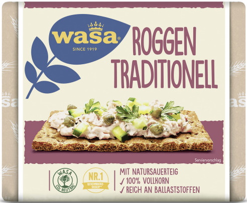 Wasa Knäckebrot Roggen Traditionell 235G Wasa Knäckebrot Roggen Traditionell 235G