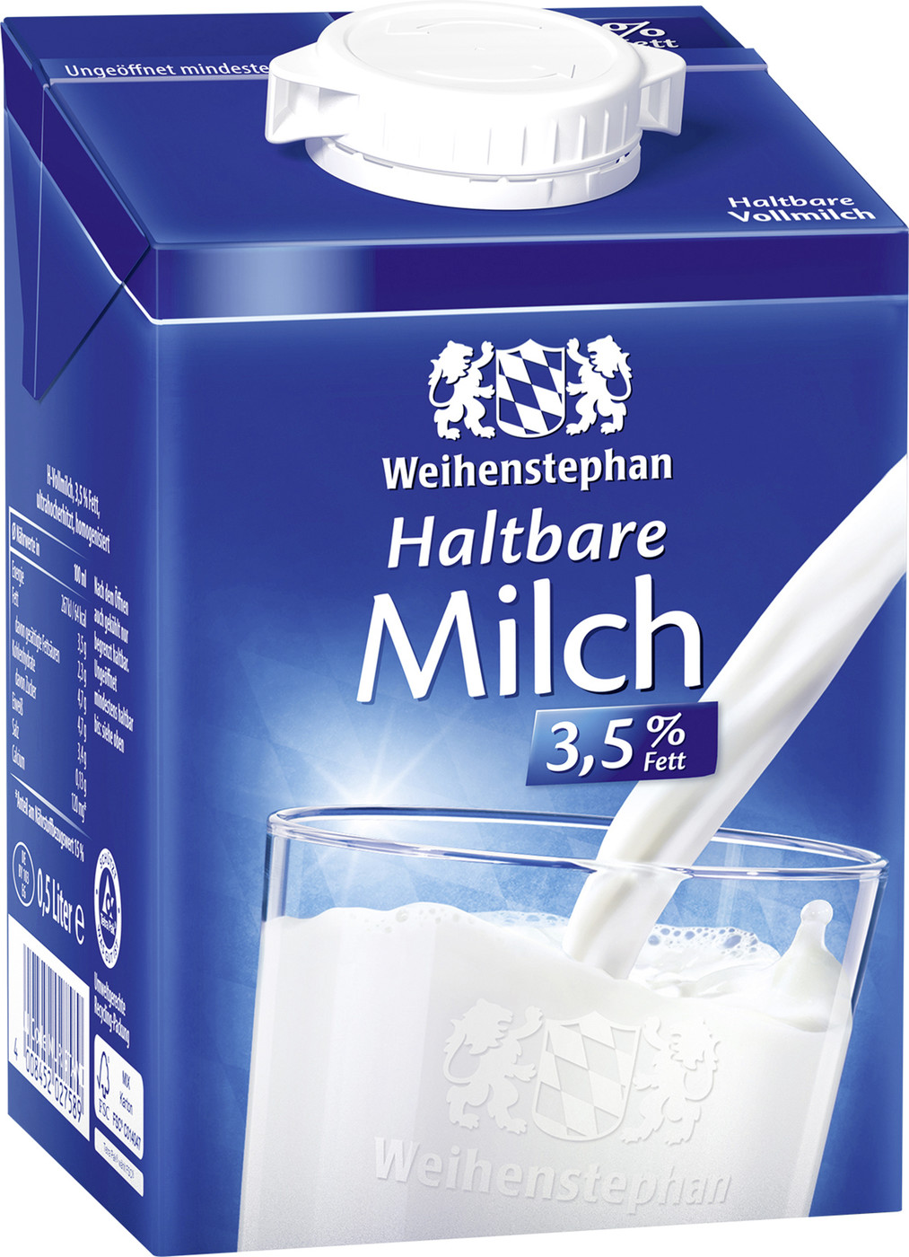 Weihenstephan H-Milch 3,5% 0,5L
