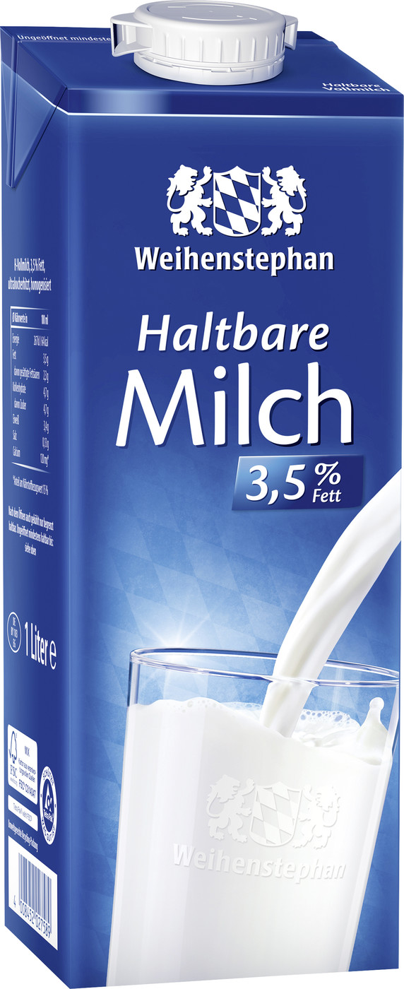 Weihenstephan haltbare Milch 3,5% 1L Weihenstephan haltbare Milch 3,5% 1L