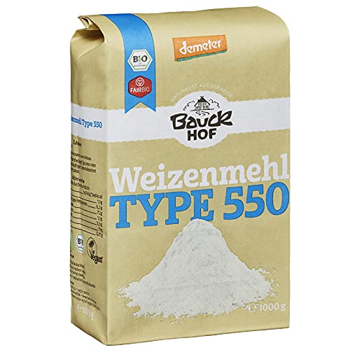 Weizenmehl Hell Type 550, Dementer, 2 x 1 kg Weizenmehl Hell Type 550, Dementer, 2 x 1 kg von Bauckhof