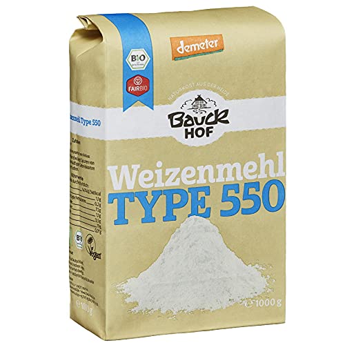 Weizenmehl Hell Type 550, Dementer, 2 x 1 kg von Bauckhof