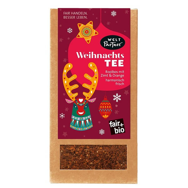 Weltpartner Weihnachtstee Rooibos Orange Zimt