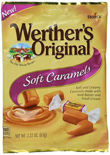 Werther's Original New Soft Caramels 2.22 Oz (63g) (6 Pack)