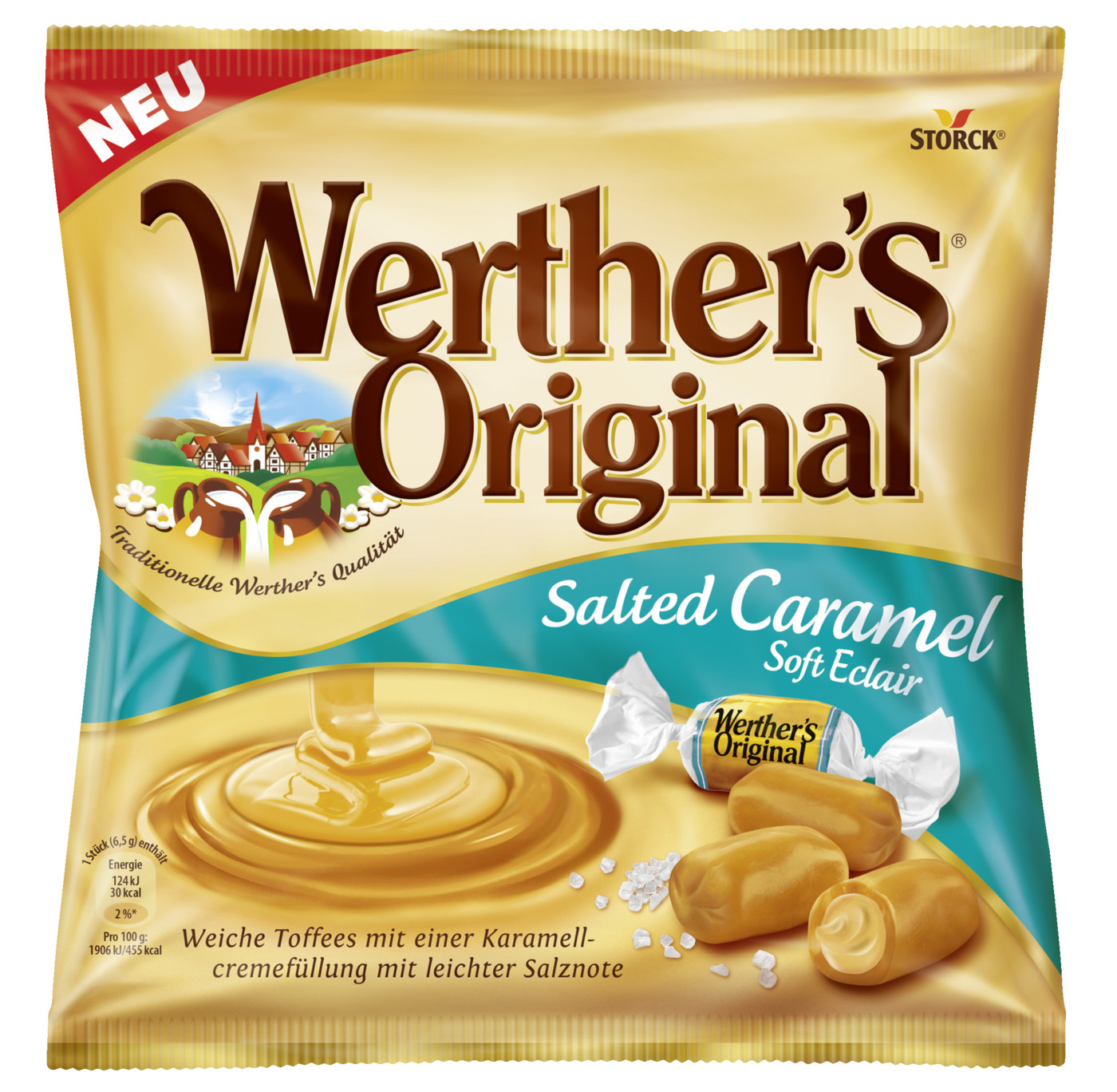 Werther's Original Salted Caramel Soft Eclair 180G