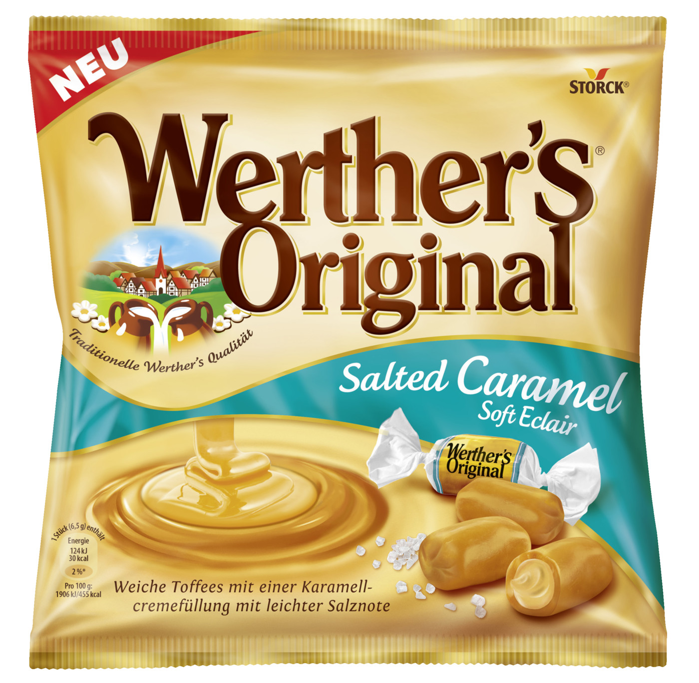 Werther's Original Salted Caramel Soft Eclair 180G Werther's Original Salted Caramel Soft Eclair 180G