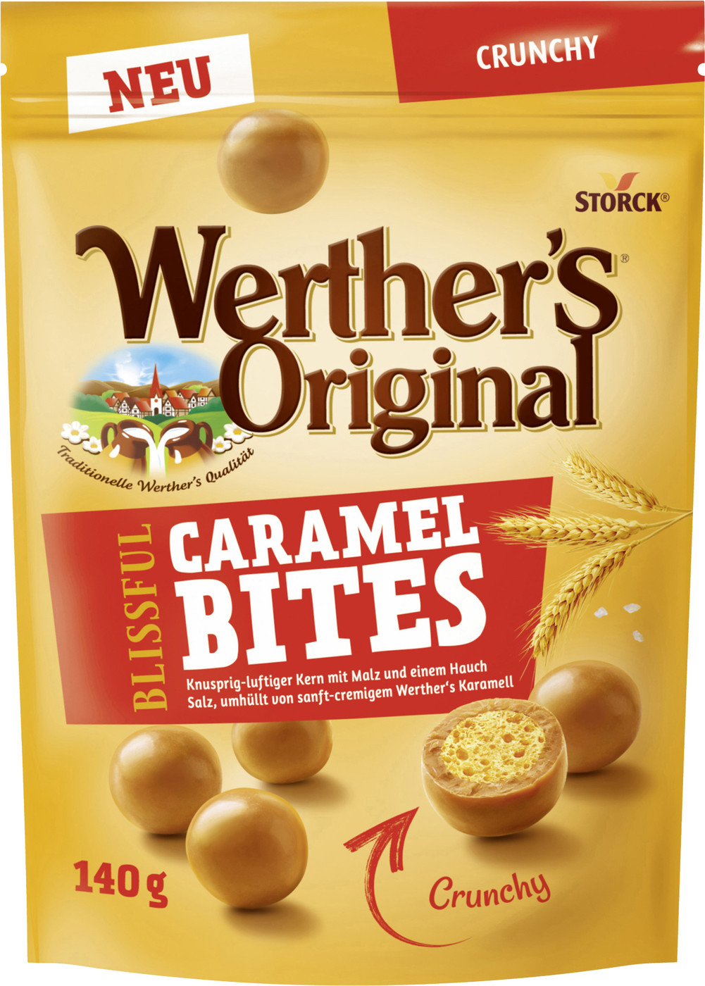 Werthers Original Blissful Caramel Bites Crunchy 140G Werthers Original Blissful Caramel Bites Crunchy 140G