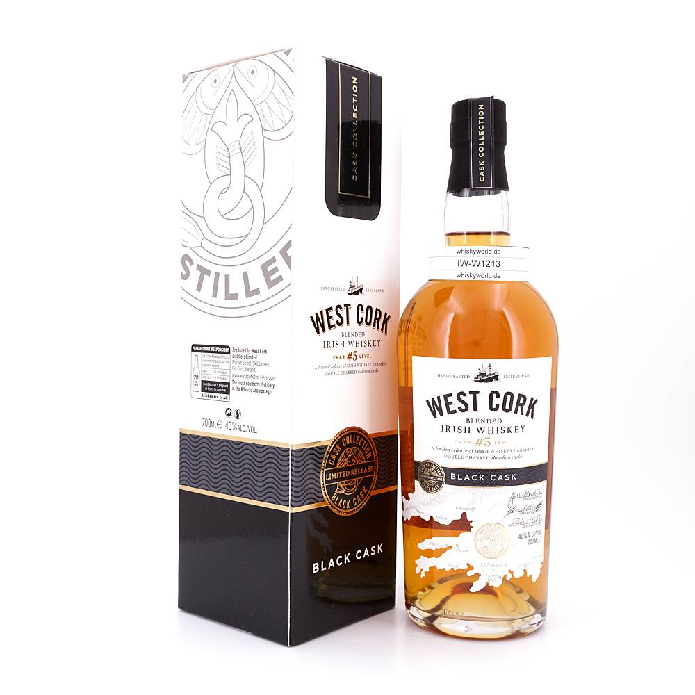 West Cork Black Cask Char #5 Level 0,70 L/ 40.0% vol West Cork Black Cask Char #5 Level 0,70 L/ 40.0% vol