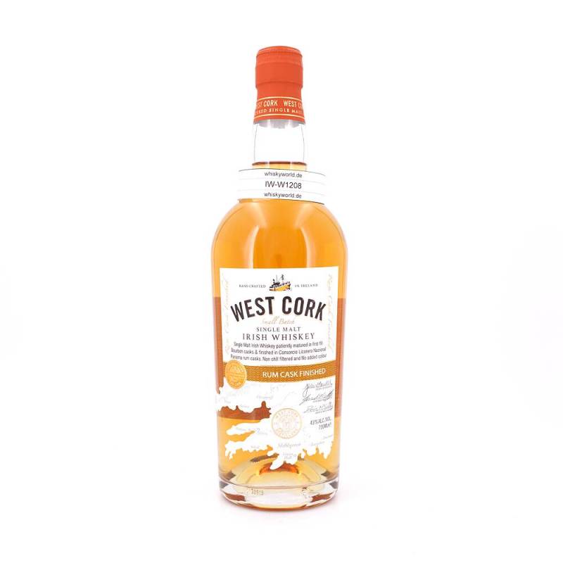 West Cork Single Malt Rum Cask Finish 0,70 L/ 43.0% vol