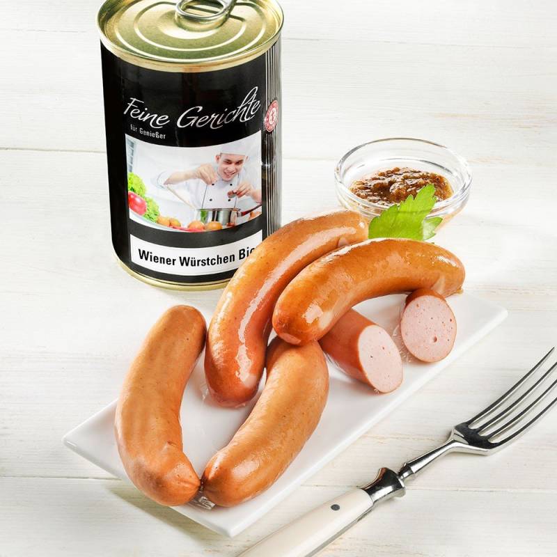 Schrader Wiener Würstchen vom Bunten Bentheimer Schwein Bio von Schrader